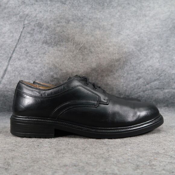 Nunn Bush Shoes Mens 12 Oxford Derby Classic Formal Professional Leather Black